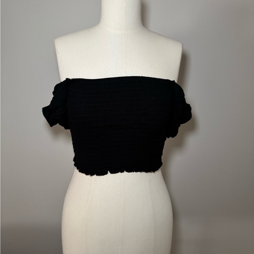 Black Off-Shoulder Top